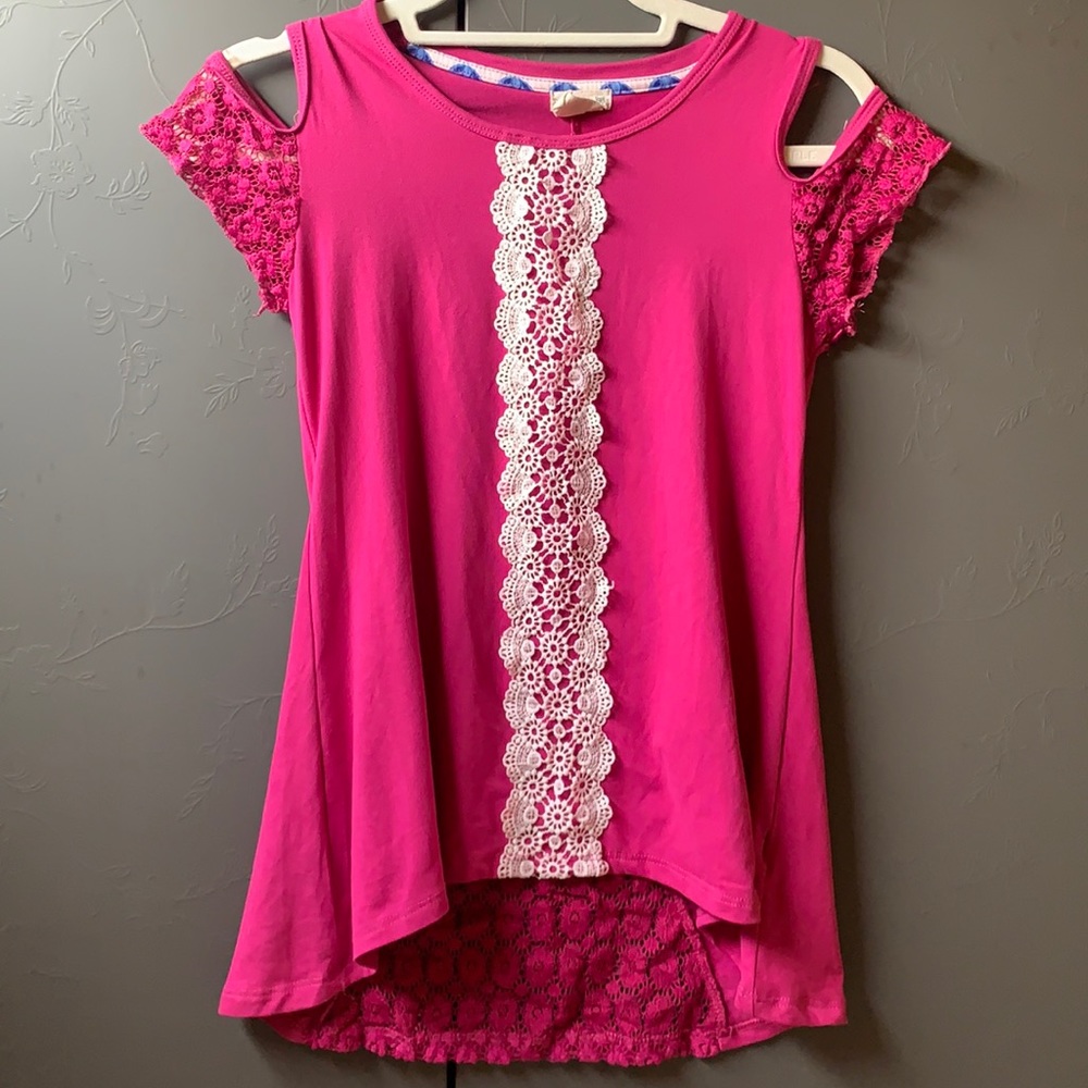 One Step Up Two Piece Girls Shirt and Capri Set